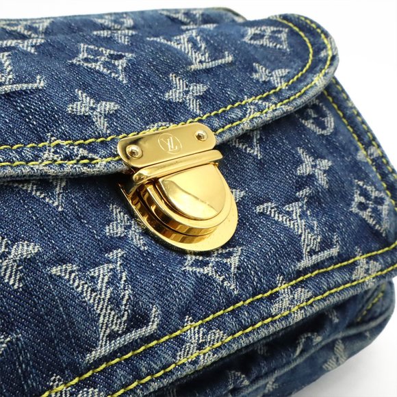 LOUIS VUITTON Monogram Denim Bum Bag, Waist Body Shoulder Blue, M95347 - Picture 9 of 9